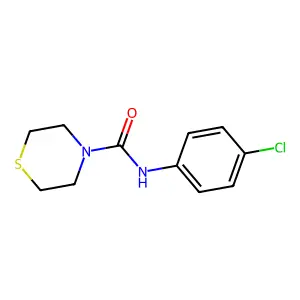 N-(4-chlorophenyl)thiomorpholine-4-carboxamide structure