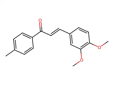 3,4-Dimethoxy-4'-methylchalcone structure