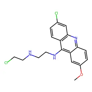1,2-Ethanediamine, N-(6-chloro-2-methoxy-9-acridinyl)-N'-(2-chloroethyl)- structure