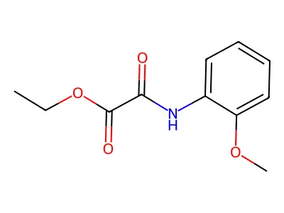 Ethyl [(2-methoxyphenyl)amino](oxo)acetate structure
