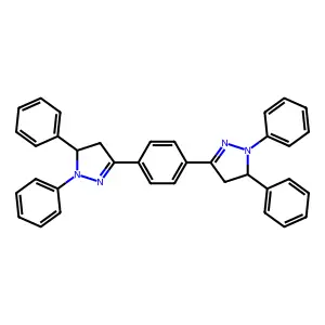 3,3'-(1,4-Phenylene)bis(1,5-diphenyl-4,5-dihydro-1H-pyrazole) structure