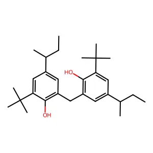 Phenol, 2,2'-methylenebis(6-(1,1-dimethylethyl)-4-(1-methylpropyl)- structure