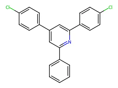 2,4-Bis(4-chlorophenyl)-6-phenylpyridine structure