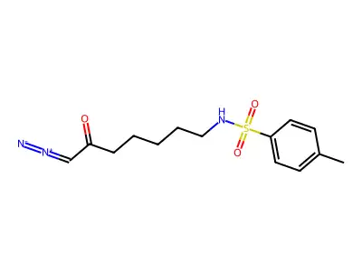 p-Toluenesulfonamide, N-(7-diazo-6-oxoheptyl)- structure