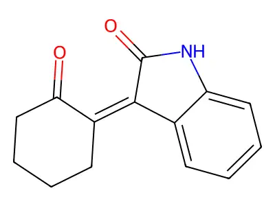 3-(2-oxocyclohexylidene)-1H-indol-2-one structure