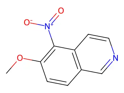 6-Methoxy-5-nitroisoquinoline structure