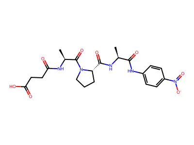 Suc-Ala-Pro-Ala-pNA structure