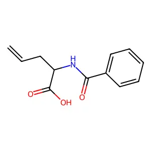 2-Benzamidopent-4-enoic acid structure