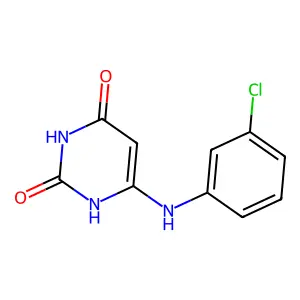 6-(3-chloroanilino)-1H-pyrimidine-2,4-dione structure