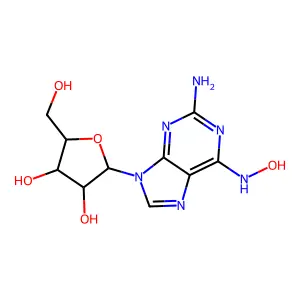 2-Amino-6-N-hydroxylaminopurine riboside structure