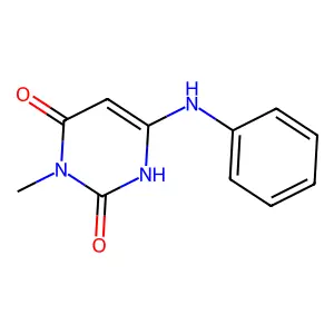 6-anilino-3-methyl-1H-pyrimidine-2,4-dione structure
