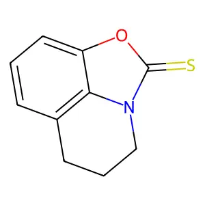 5,6-Dihydro-2H,4H-[1,3]oxazolo[5,4,3-ij]quinoline-2-thione structure