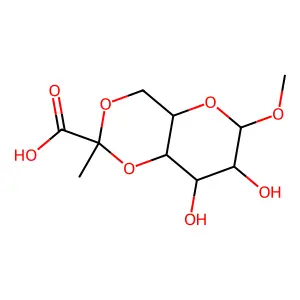 Methyl 4,6-O-[(1R)-1-carboxyethylidene]-beta-D-galactopyranoside structure