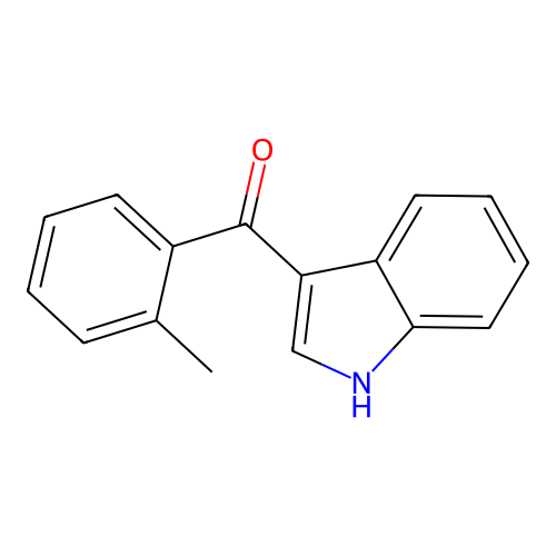 3-o-Toluoyl-indole structure