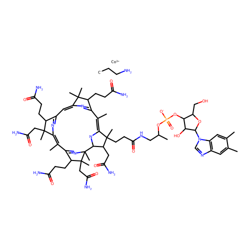 Aminopropylcobalamin structure