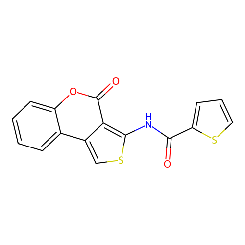 N-(4-oxo-4H-thieno[3,4-c]chromen-3-yl)-2-thiophenecarboxamide structure