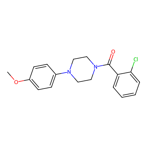 (2-Chlorophenyl)[4-(4-methoxyphenyl)piperazin-1-yl]methanone structure
