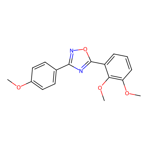 5-(2,3-Dimethoxyphenyl)-3-(4-methoxyphenyl)-1,2,4-oxadiazole structure