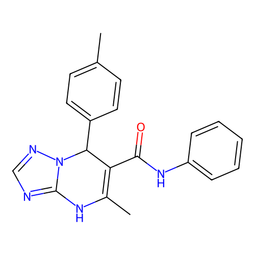 5-methyl-7-(4-methylphenyl)-N-phenyl-4,7-dihydro[1,2,4]triazolo[1,5-a]pyrimidine-6-carboxamide structure