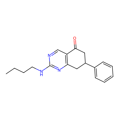 2-(butylamino)-7-phenyl-7,8-dihydroquinazolin-5(6H)-one structure