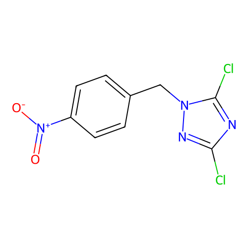 3,5-dichloro-1-(4-nitrobenzyl)-1H-1,2,4-triazole structure