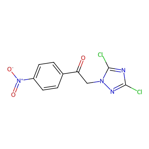 2-(3,5-dichloro-1H-1,2,4-triazol-1-yl)-1-(4-nitrophenyl)ethanone structure