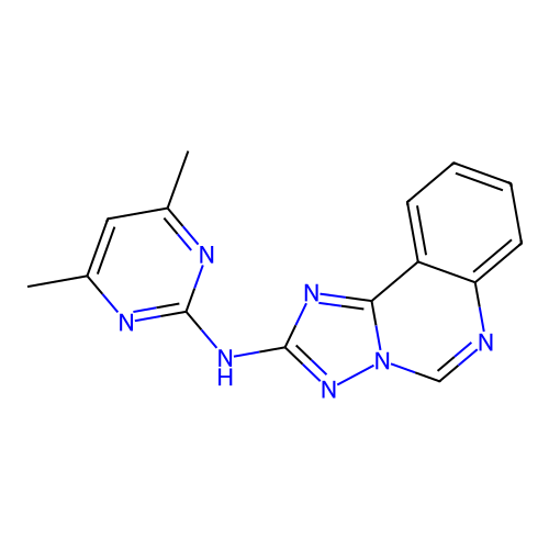 N-(4,6-dimethylpyrimidin-2-yl)-[1,2,4]triazolo[1,5-c]quinazolin-2-amine structure