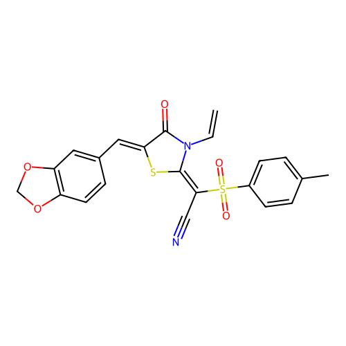 C22H16N2O5S2 structure