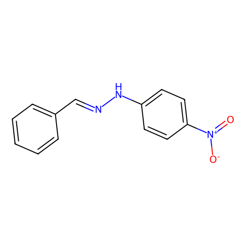 Benzaldehyde, 2-(4-nitrophenyl)hydrazone structure