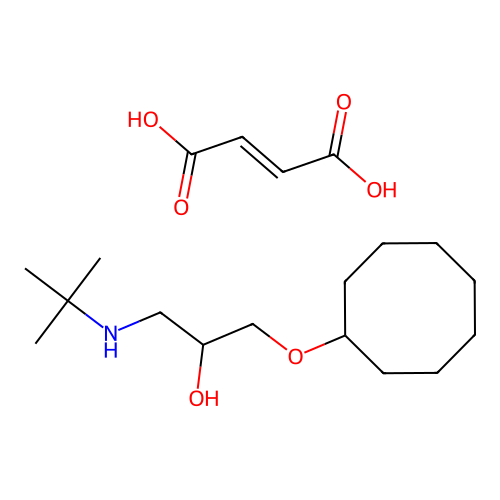 2-Propanol, 1-tert-butylamino-3-cyclooctyloxy- structure
