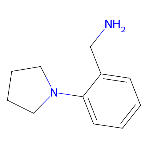 (2-(Pyrrolidin-1-yl)phenyl)methanamine structure