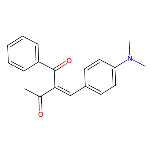 2-[[4-(Dimethylamino)phenyl]methylidene]-1-phenylbutane-1,3-dione structure
