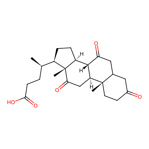 3,7,12-Triketocholansaure structure