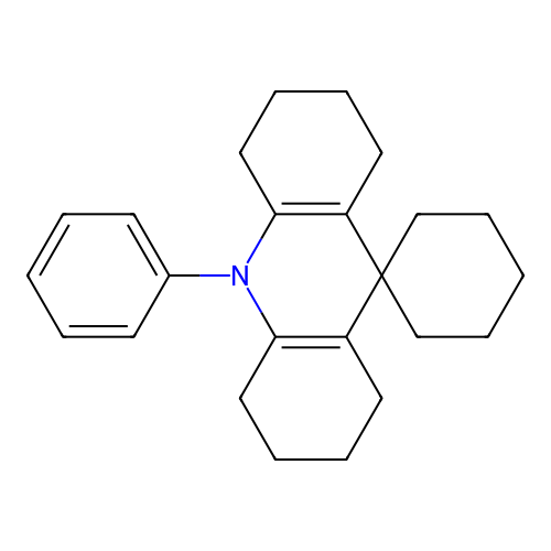 10-phenyl-1,3,4,5,6,7,8,10-octahydro-2H-spiro[acridine-9,1'-cyclohexane] structure