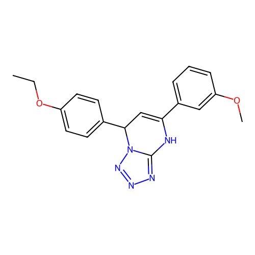 7-(4-Ethoxyphenyl)-5-(3-methoxyphenyl)-4,7-dihydrotetrazolo[1,5-a]pyrimidine structure