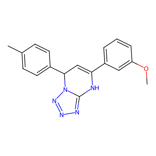 5-(3-Methoxyphenyl)-7-(4-methylphenyl)-4,7-dihydrotetrazolo[1,5-a]pyrimidine structure