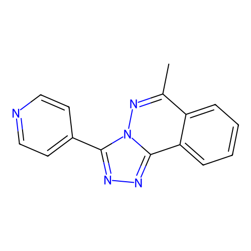 6-Methyl-3-(4-pyridinyl)[1,2,4]triazolo[3,4-a]phthalazine structure