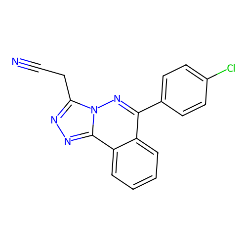 [6-(4-Chlorophenyl)[1,2,4]triazolo[3,4-a]phthalazin-3-yl]acetonitrile structure