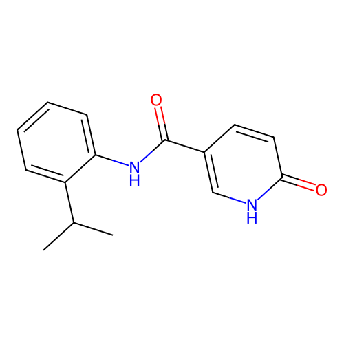 6-oxo-N-(2-propan-2-ylphenyl)-1H-pyridine-3-carboxamide structure