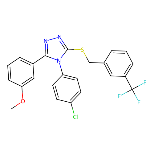 C23H17ClF3N3OS structure