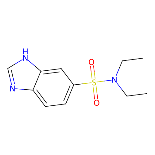 N,N-diethyl-3H-benzimidazole-5-sulfonamide structure
