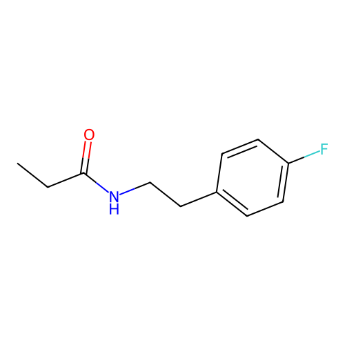 N-[2-(4-fluorophenyl)ethyl]propanamide structure