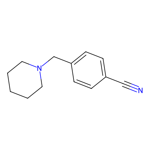4-(Piperidin-1-ylmethyl)benzonitrile structure