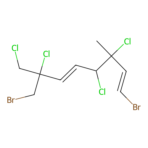 1,5-Octadiene, 1-bromo-7-(bromomethyl)-3,4,7,8-tetrachloro-3-methyl- structure