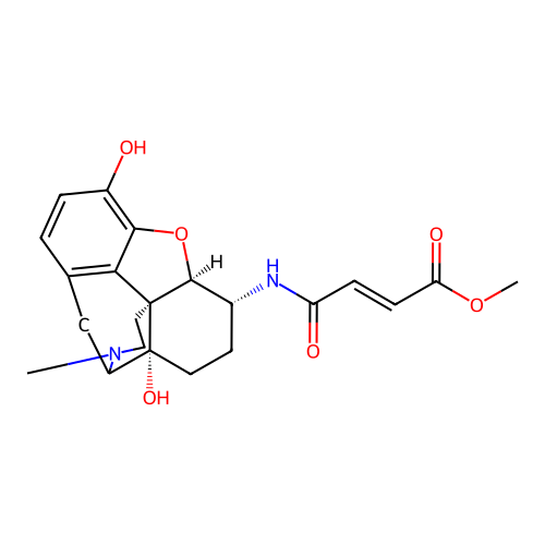 Oxymorphone fumarate methyl ester structure