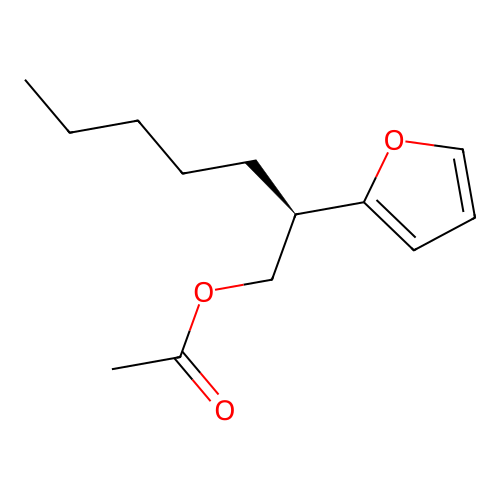 2-Furanethanol, tetrahydro-alpha-pentyl-, 2-acetate structure