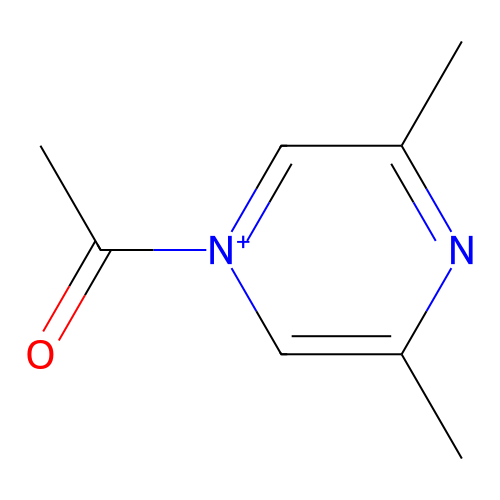2-Acetyl-3,(5 or 6)-dimethylpyrazine structure