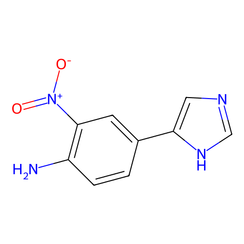 4-(1H-imidazol-4-yl)-2-nitroaniline structure