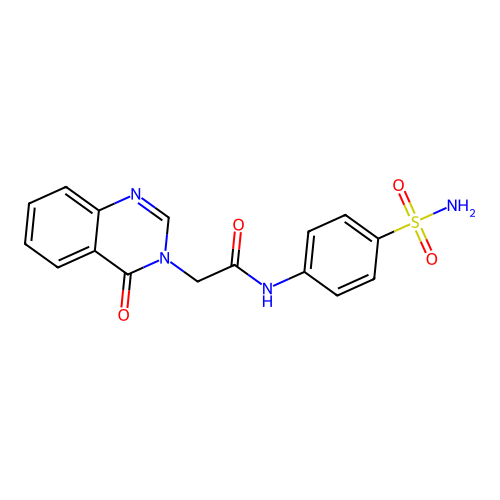 2-(4-oxoquinazolin-3(4H)-yl)-N-(4-sulfamoylphenyl)acetamide structure