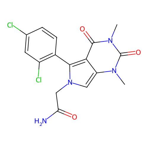 C16H14Cl2N4O3 structure